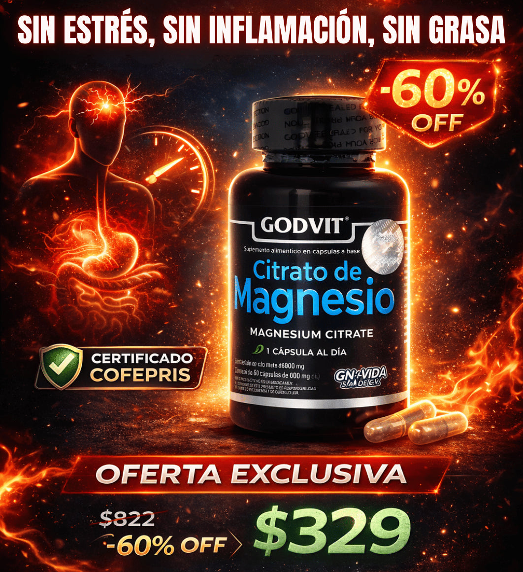 Citrato Magnesio 800mg - 60 Capsulas