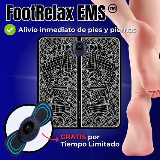 Kit Alivio Total: FootRelax EMS™ + Masajeador Portátil Gratis 🎁