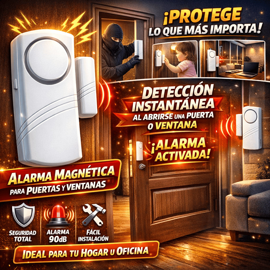 AlarmaGuard™ - Alarma con Sensor Magnético