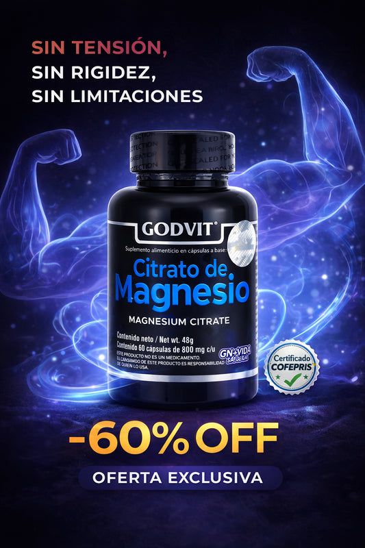 Citrato Magnesio 800mg | 60 Capsulas