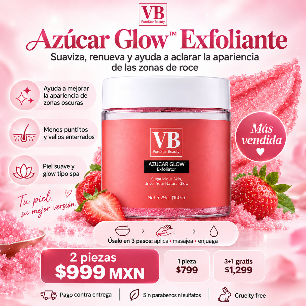 Azucar Glow™ - Piel irresistible al tacto, radiante a la vista