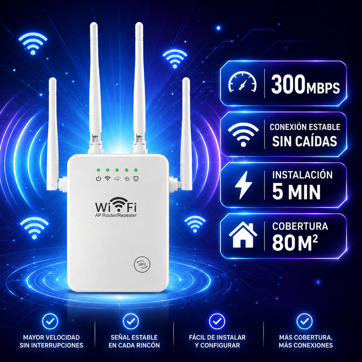 UltraWifi™ - Amplificador De Señal Wifi