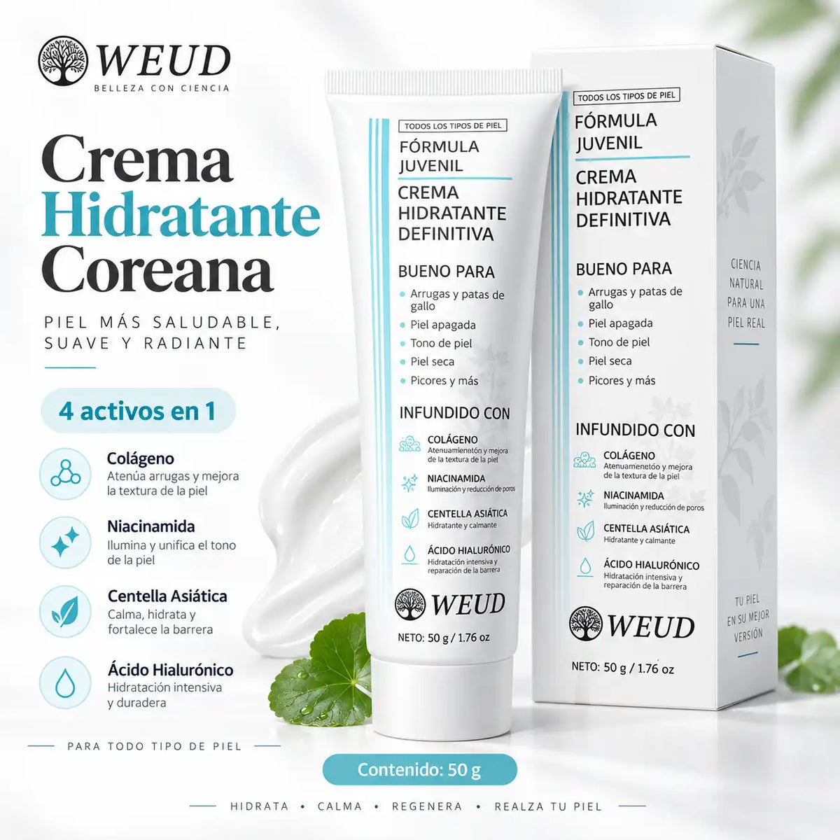 WEUD™ - Crema Coreana Hidratante