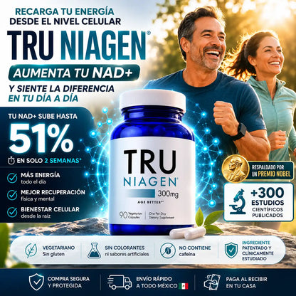 NAD+ Tru Niagen™ - Rejuvenece desde el interior 2x1