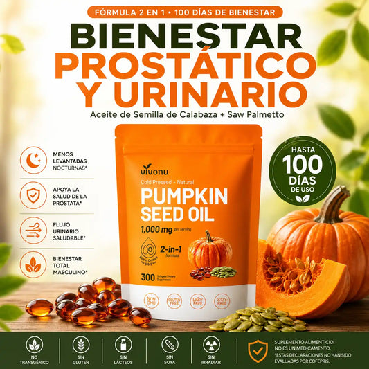 Aceite de Calabaza® - Apoyo natural para tu bienestar prostatico y hormonal