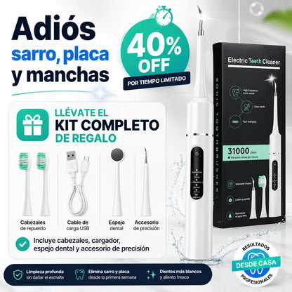 SarroClean Pro™- Limpiador Dental Recargable + Kit Completo🎁