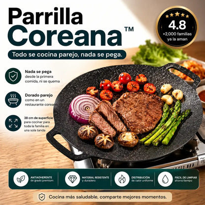 2x1 Parrilla Coreana™ - Todo se cocina parejo, nada se pega