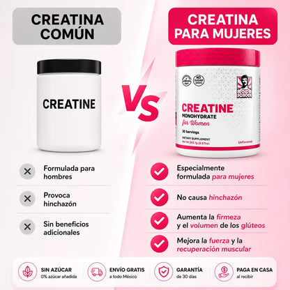 Creatina Monohidratada para Mujer - Old School™