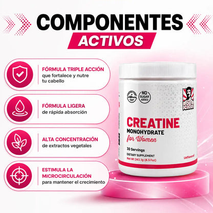Creatina Monohidratada para Mujer - Old School™