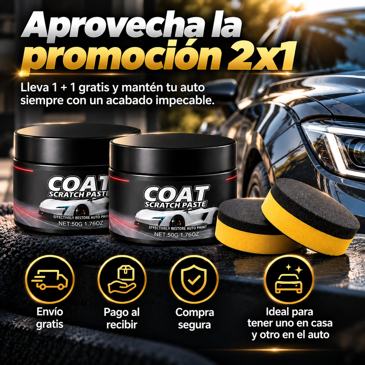 Coat Scratch™ - Elimina Rayones y Potencia el Brillo 2X1🎁