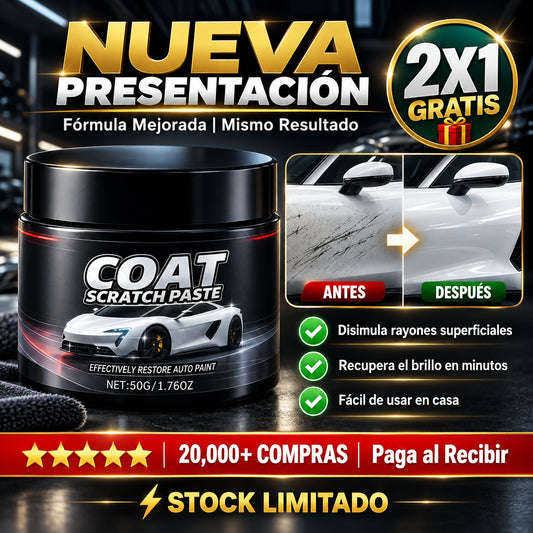 Coat Scratch™ - Elimina Rayones y Potencia el Brillo 2X1🎁