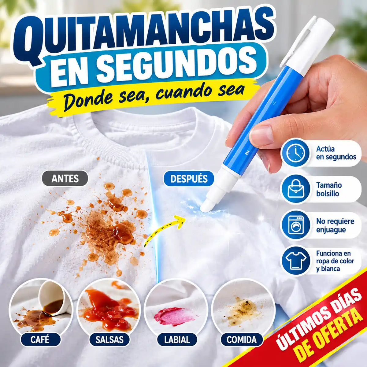 Pluma SOS™ - Quita manchas en segundos 2x1