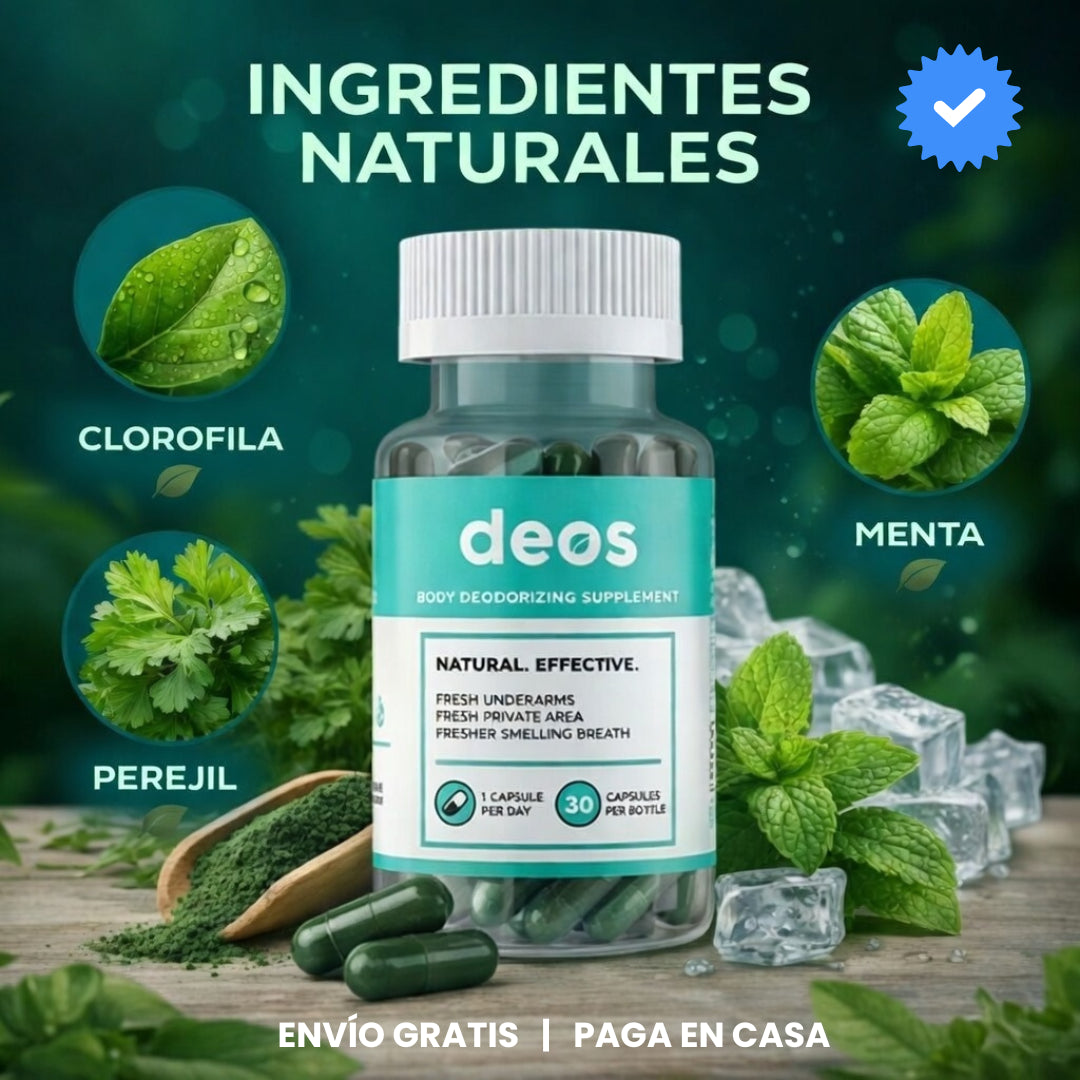 Oferta 2x1: DEOS™ - Desodorante Interno que Elimina Olor desde la Raíz