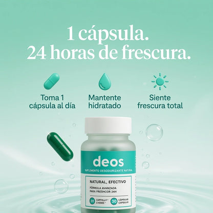 Oferta 2x1: DEOS™ - Desodorante Interno que Elimina Olor desde la Raíz