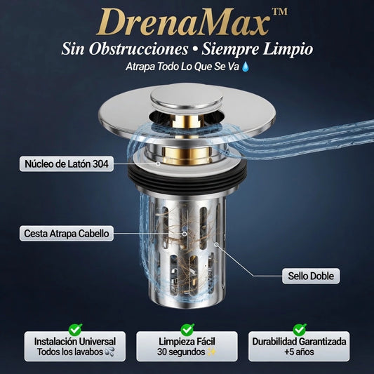 DrenaMax™ - Drenaje Perfecto Sin Obstrucciones 🚿