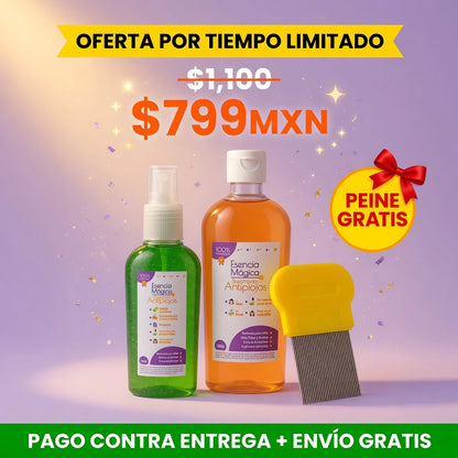 Kit Esencia Magica™ - Tratamiento Antipiojos