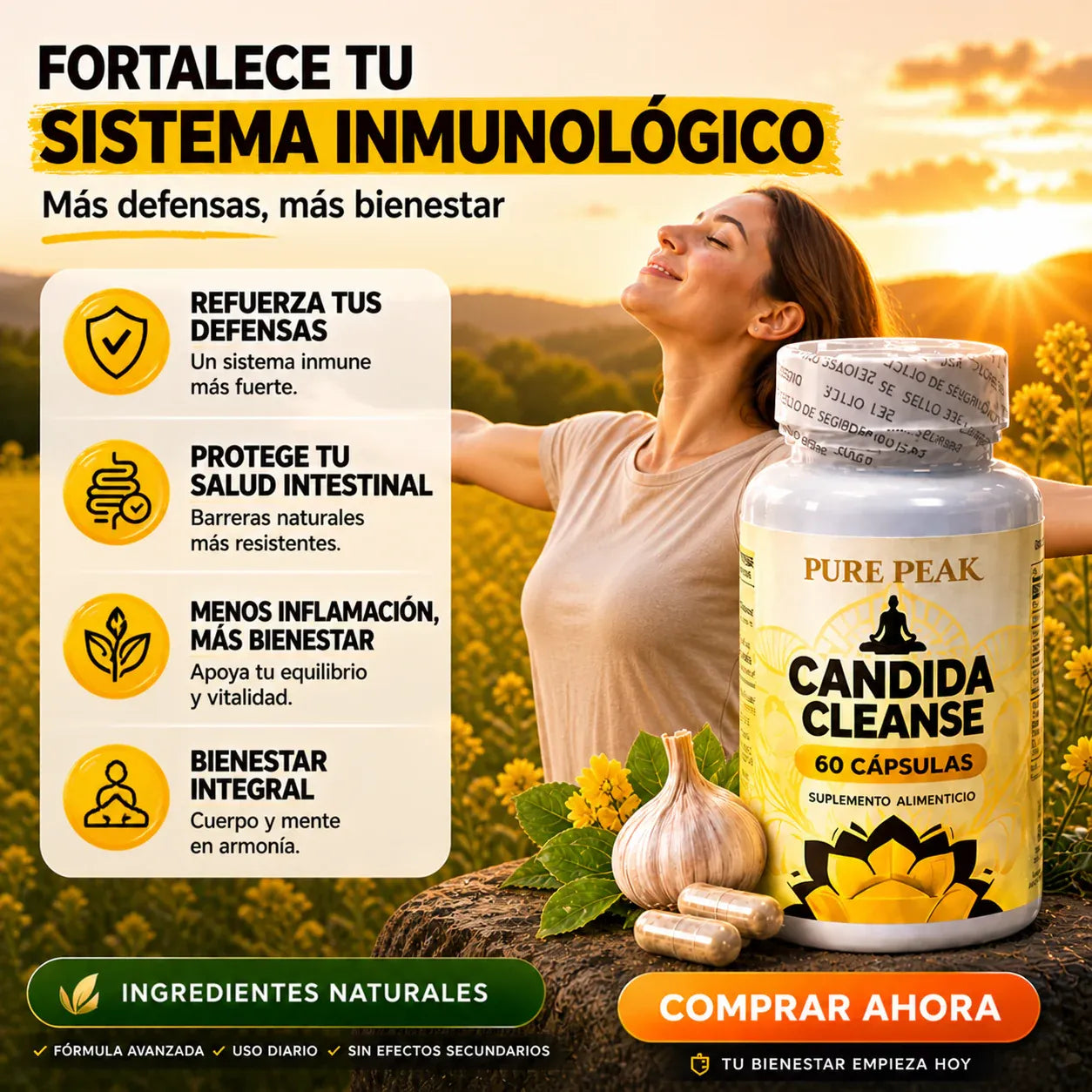 Candida Cleanse™ - Equilibra tu Intestino