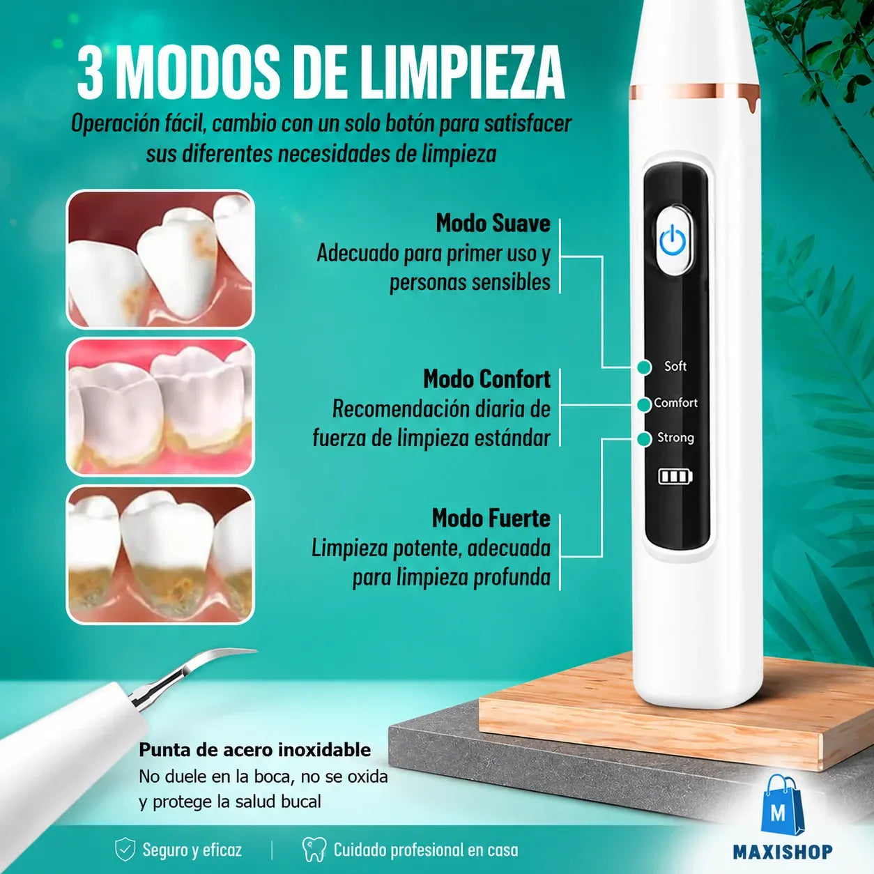 SarroClean Pro™- Limpiador Dental Recargable + Kit Completo🎁