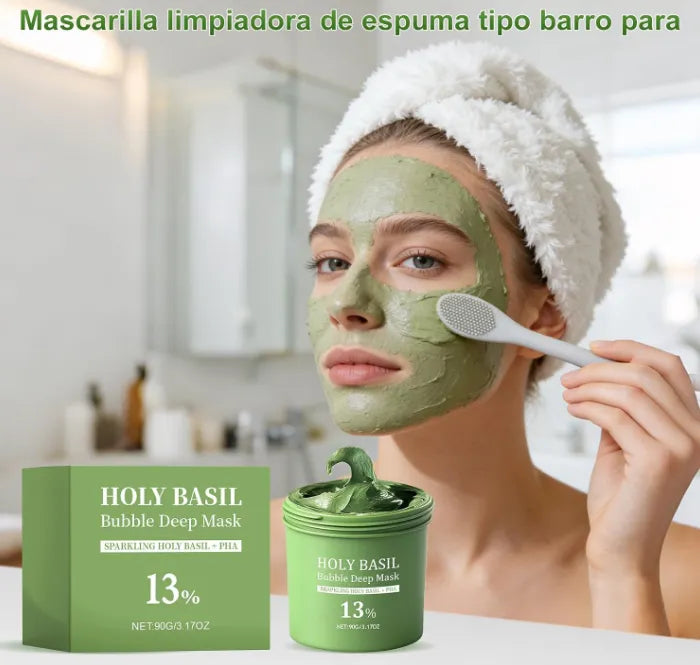 Holy Basil™ – Mascarilla Coreana de Burbujas