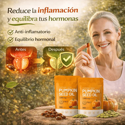 Aceite de Calabaza® - Apoyo natural para tu bienestar prostatico y hormonal