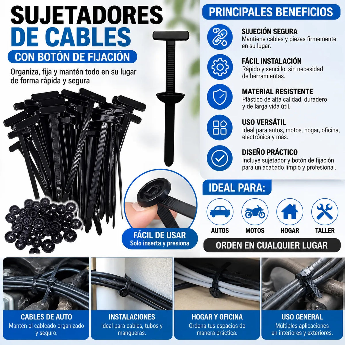 FijaCarro™ Kit de Sujetadores
