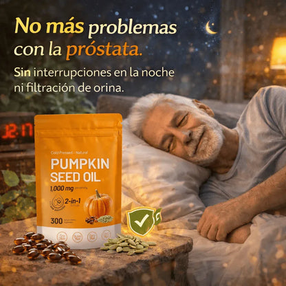 Aceite de Calabaza® - Apoyo natural para tu bienestar prostatico y hormonal