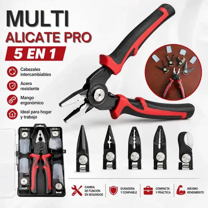 VersaPro™ -Alicate Profesional 5 en 1 + Estuche