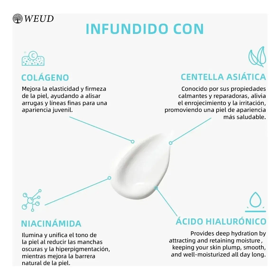 WEUD™ - Crema Coreana Hidratante