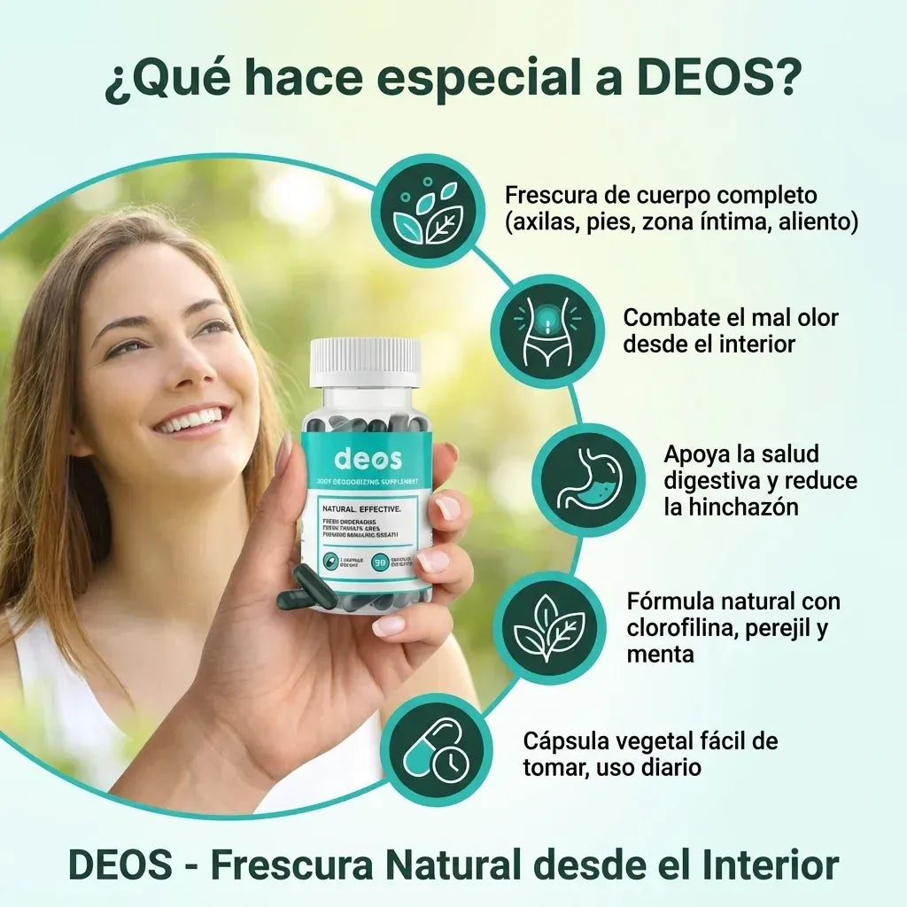 Oferta 2x1: DEOS™ - Desodorante Interno que Elimina Olor desde la Raíz