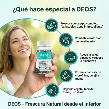 Oferta 2x1: DEOS™ - Desodorante Interno que Elimina Olor desde la Raíz