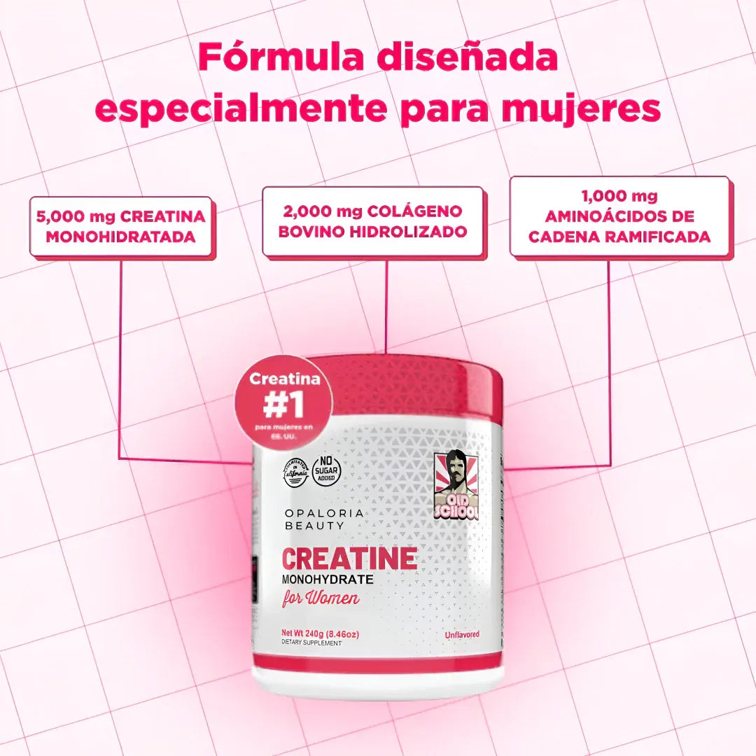 Creatina Monohidratada para Mujer - Old School™