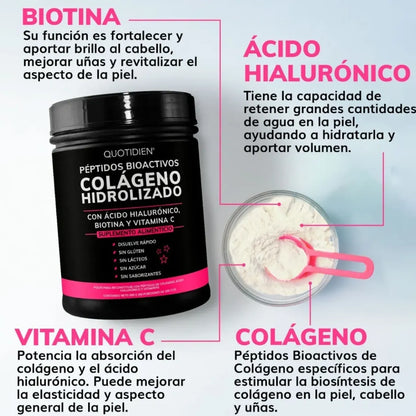 Quotidien™ Colageno - Vuelve a enamorarte de la mujer que ves en el espejo
