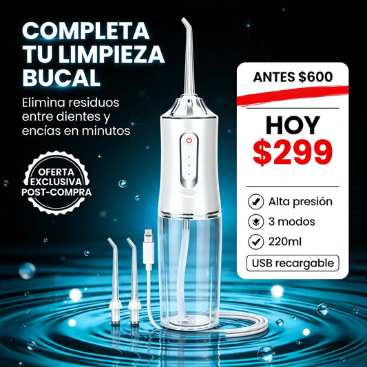 Irrigador Bucal Eléctrico 3 en 1