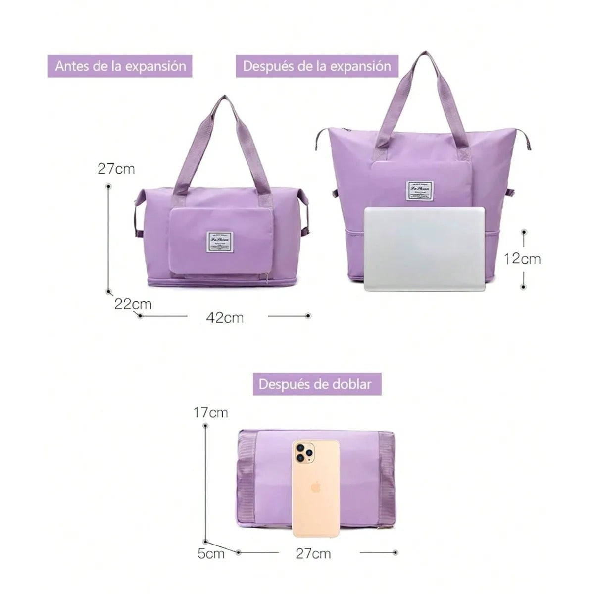 Bolso MoveOn Premium: Lleva todo en una sola bolsa organizada